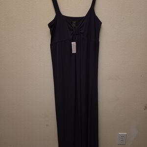 Ann Taylor Charcoal Sleeveless Maxi Dress